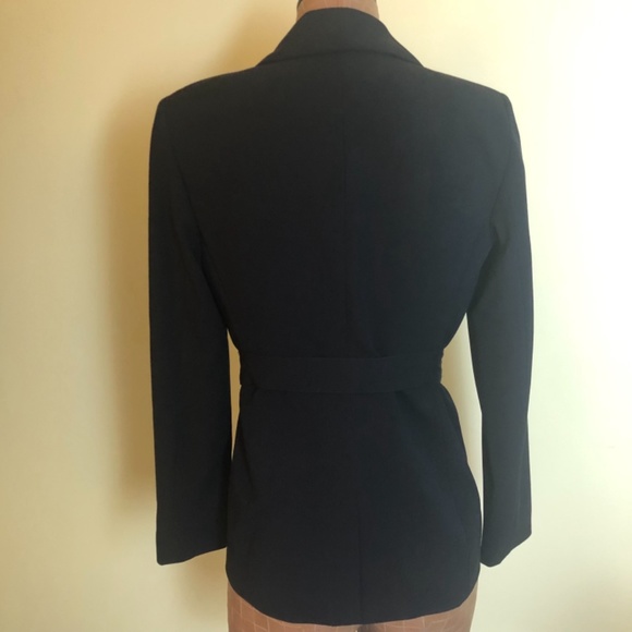 New With Tags, Calvin Klein Belted Blazer, Black - Picture 3 of 14